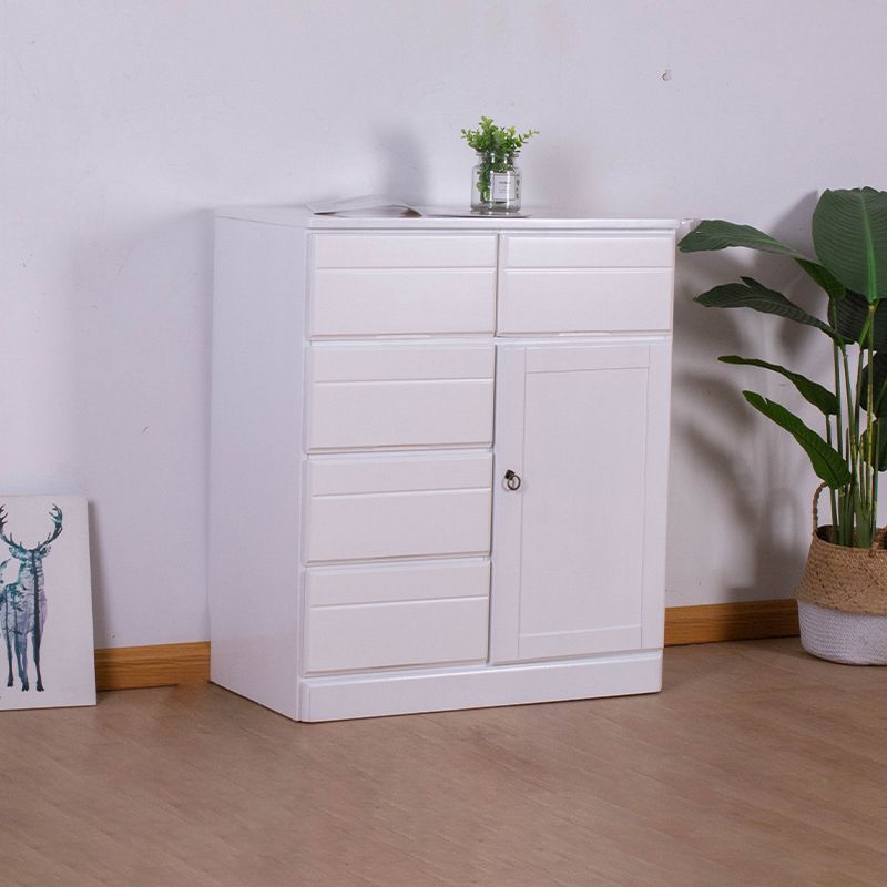 Solid Wood Modern Storage Chest Dresser Horizontal Storage Chest Dresser