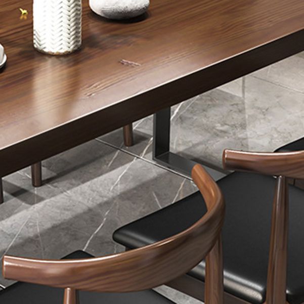 Industrial 1/3/4/5/7 Pieces Dinette Set Solid Wood Dining Table and Chairs