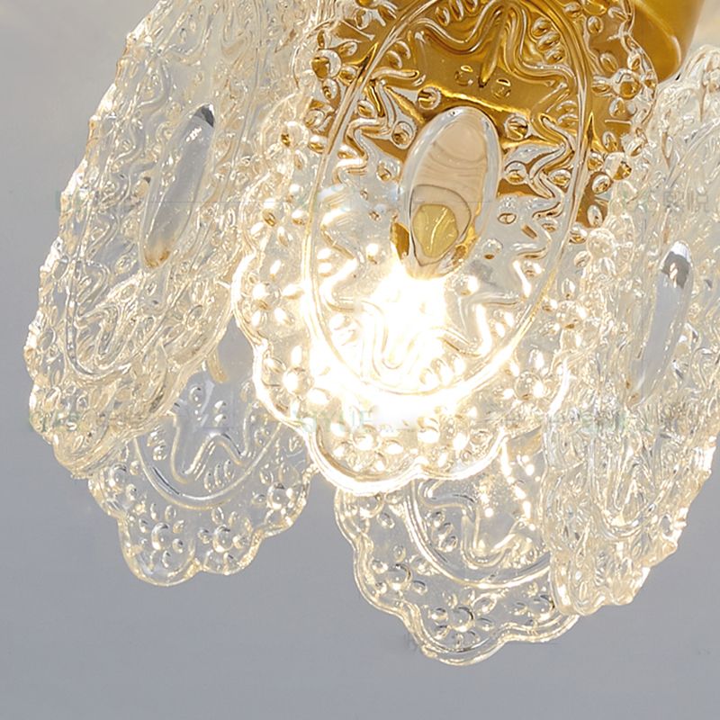 Lampada da soffitto moderna a forma di geometria semplice in ferro 1 luce Plafoniera per corridoio