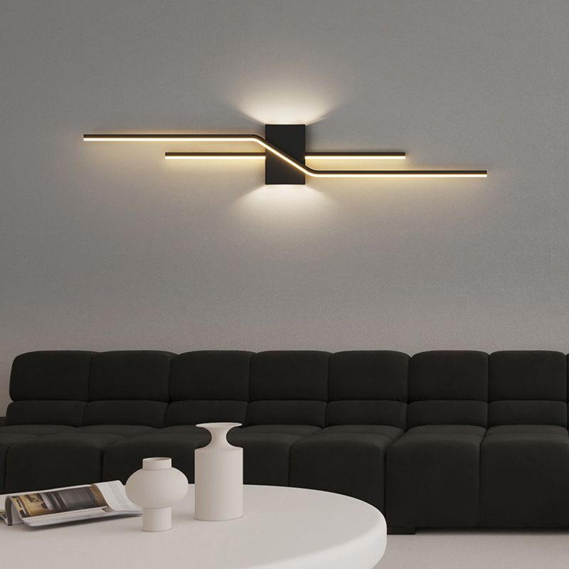 Minimalism Wall Light Fixtures Linear LED Indoor Wall Sconce Lighting for Living Room