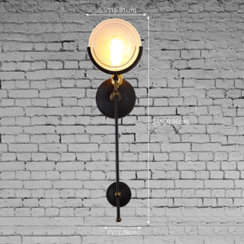 Vintage Industrial Disc Wand Monting Lighting Glaswandmontage Beleuchtung für Bett