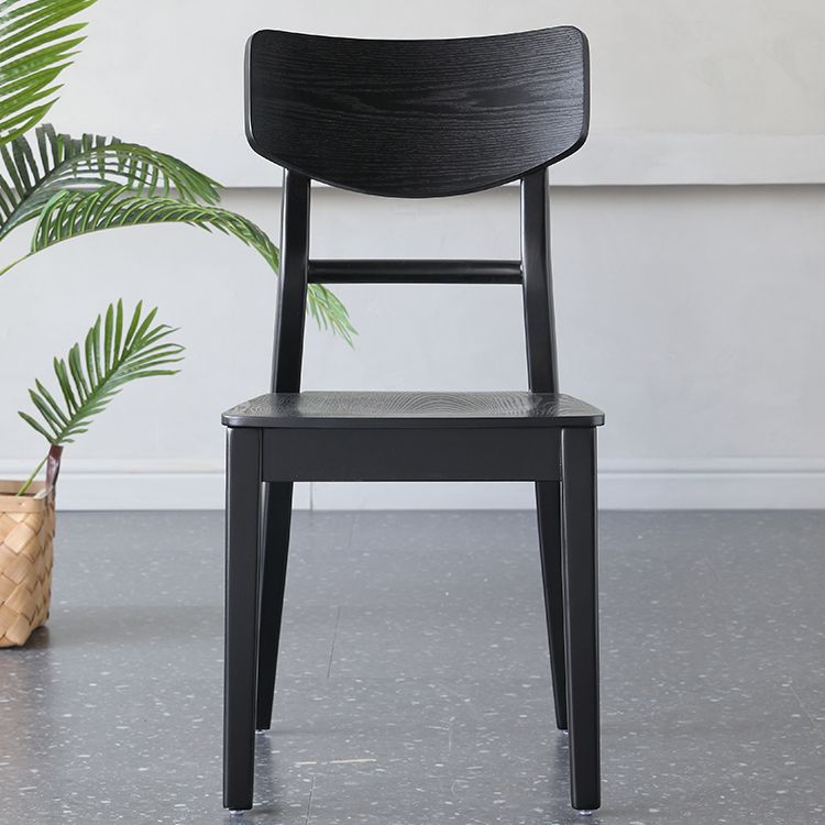 Silla auxiliar de madera para el hogar industrial, silla de comedor con respaldo de escalera (juego de 4)