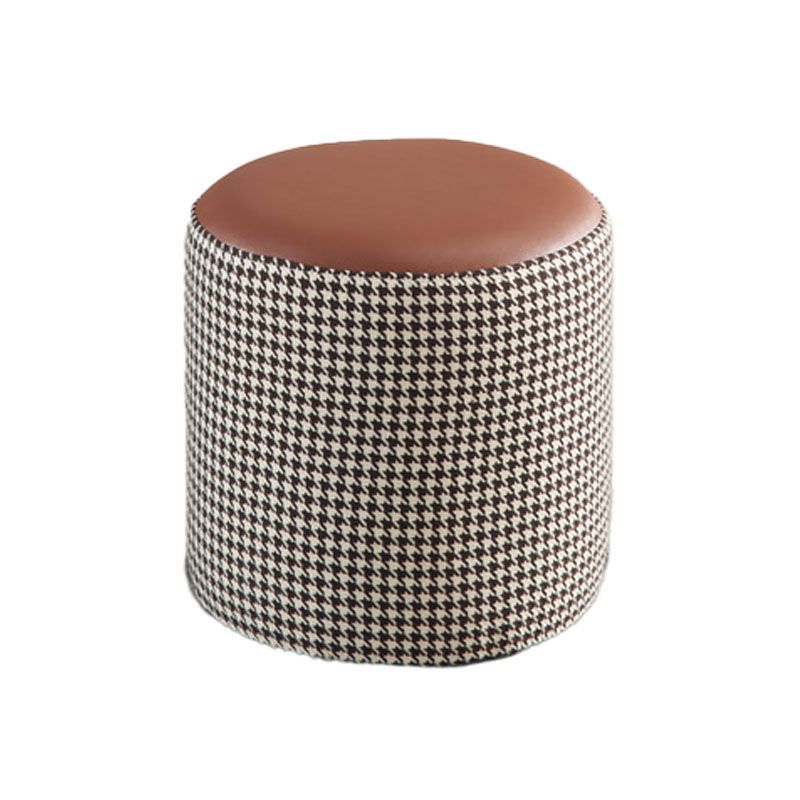 Modern Stain Resistant Pouf Round Shape Pouf for Living Room