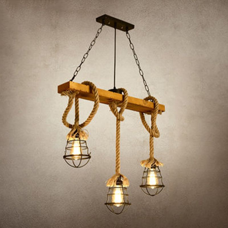 Industrial Round Island Lights Metal Island Chandelier Lights for Bar
