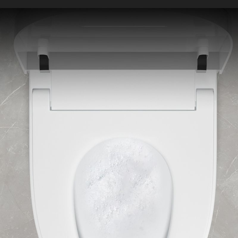 Contemporary Floor Mount Toilet Heated Seat Included Urine Toilet for Bathroom