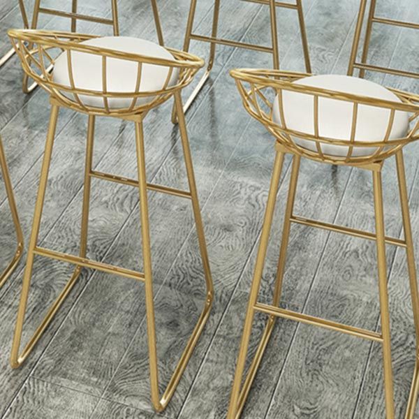 Glam Bar Table Set 1/2/5/9 Pieces Rectangle Bistro Set in White and Gold