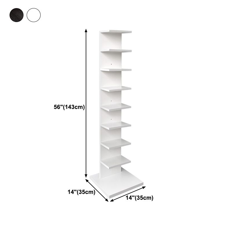 13.78"W Bookshelf Invisible Contemporary Style Bookcase for Office Home