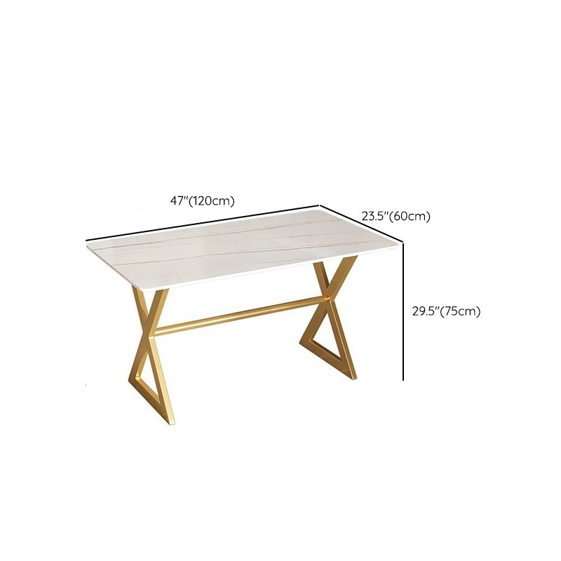 Dining Room Stone Dining Table Luxury Rectangle Dinner Table