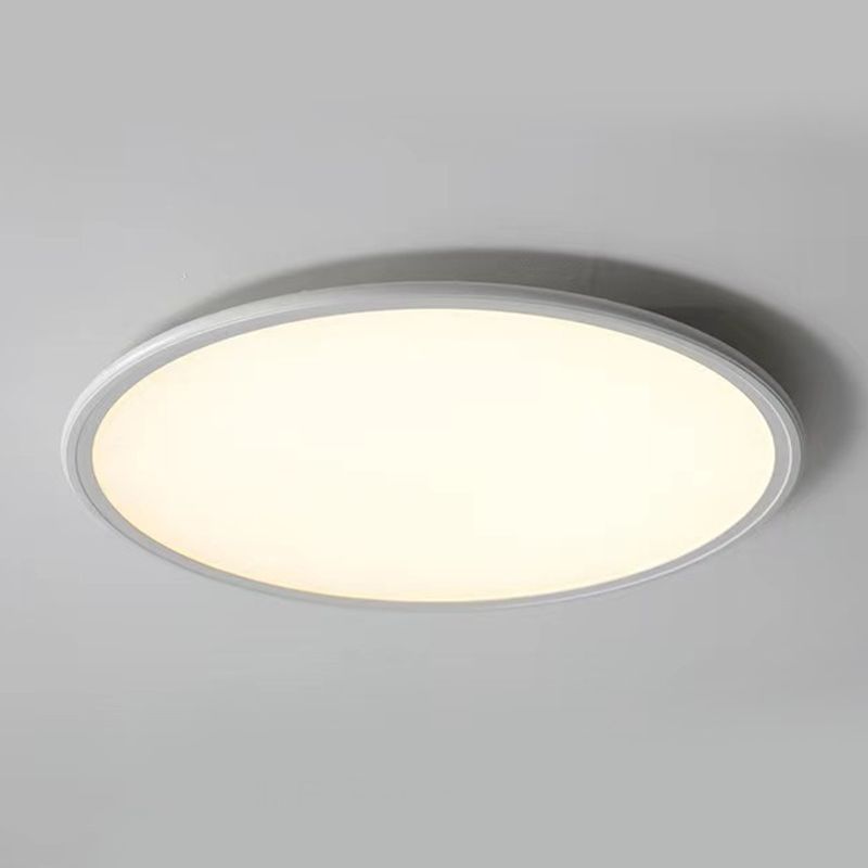 1 Light Geometric Flush Mount Lighting Simplicity Metal Ceiling Light