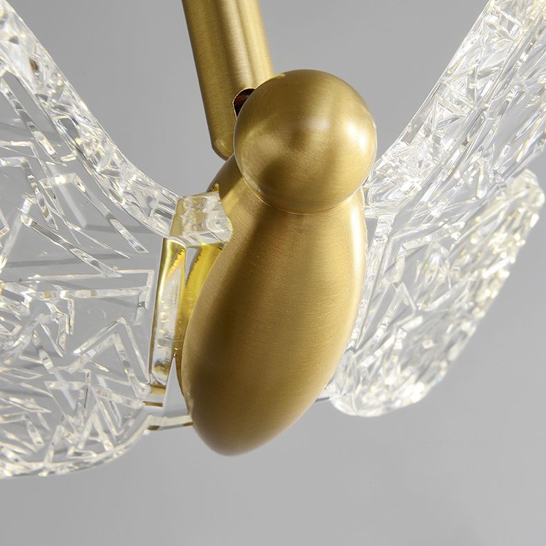 Klein bed ophanging verlichtingsarmatuur Acryl Minimalistische LED LED DOWN -verlichting hanger in messing