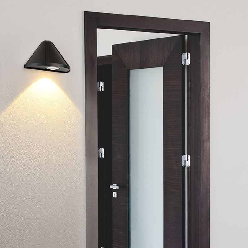 Modern Style Triangle Wall Sconce Metal 1 Light Sconces for Outdoor