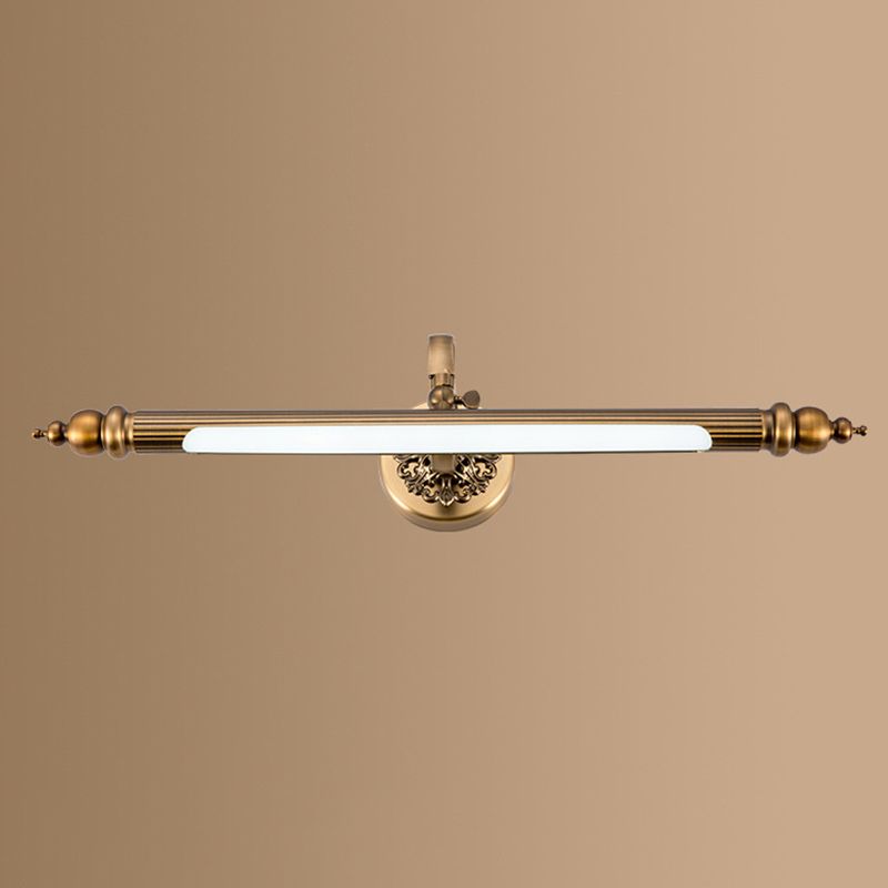 Bronze längliche Wandmontage mit modernem LED -LED -Acrylleuchten für Badezimmer