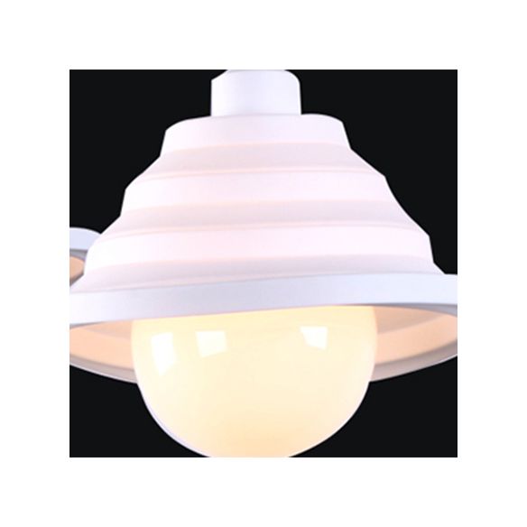 Silica Gel Babel Pendant Light Modern 1 Light Folding Hanging Lamp in Multi Colors