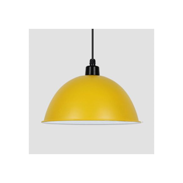 Nordic Stylish Bowl Hanging Light Single Light Aluminum Pendant Lamp for Gallery Cafe
