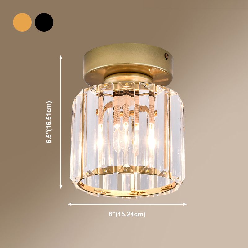 Luminaire à chasse d'eau contemporain Crystal 1 Lumières Lumières à chasse d'eau pour le salon