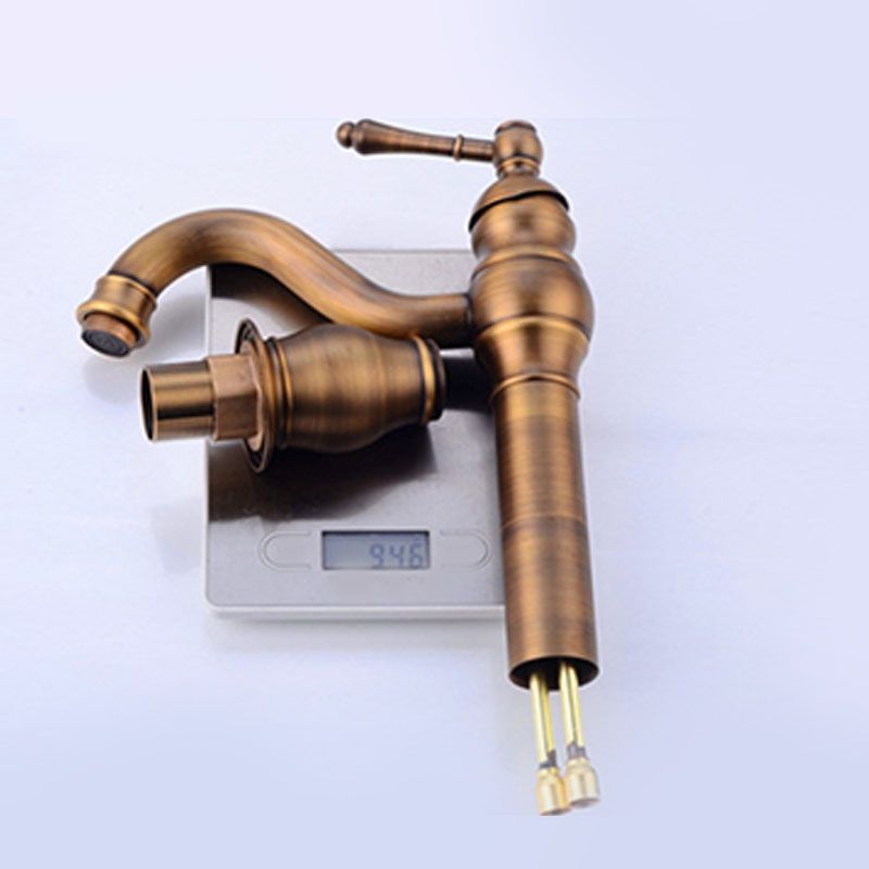 Vintage Bathroom Tube Faucet One Handle Flush Mount Bathtub Faucet