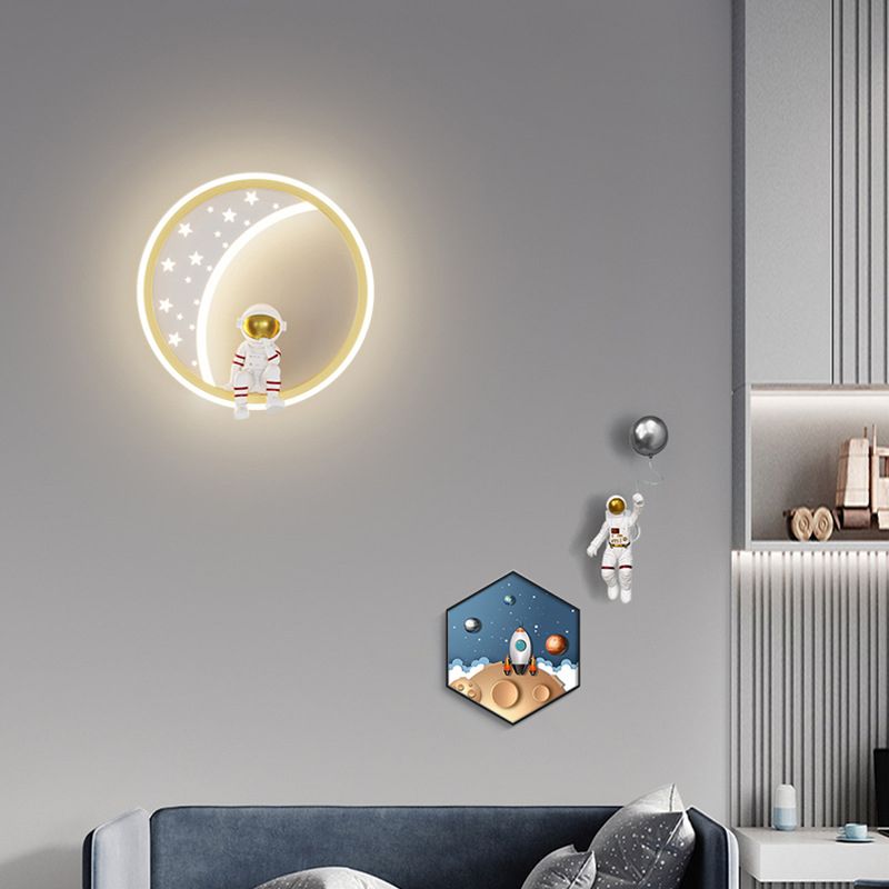 Cartoon LED Wall Mount Light Children Wall Light with Acrylic Shade for Bedroom