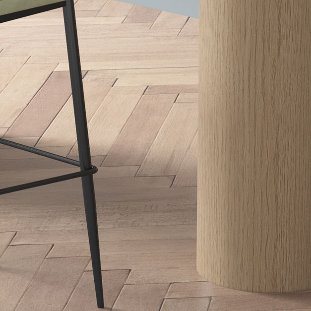 Living Room Industrial Counter Chair Footrest Bucket PU Leather Bar-stools