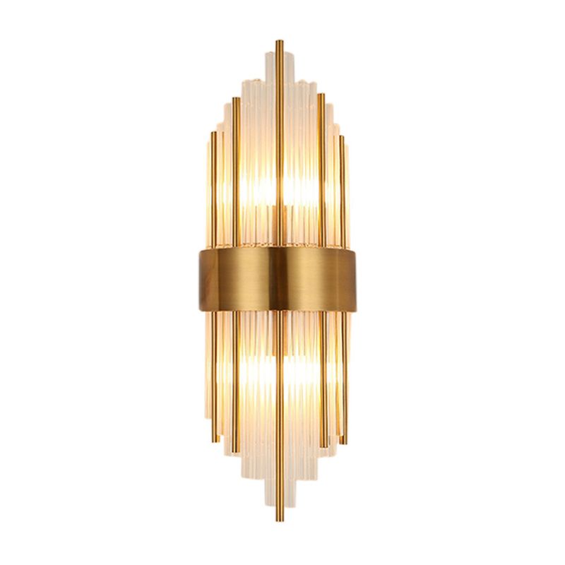 Crystal Geometric Shape Wall Light Modern Style 2 Lights Wall Light Sconce
