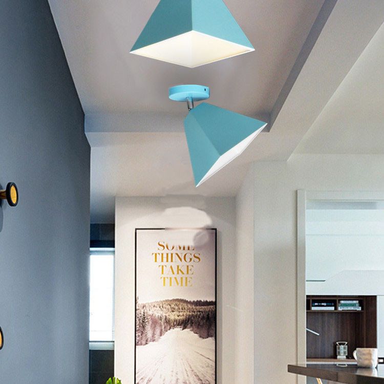 Trapezoid spoellicht 1 licht metaal moderne spoelbevestiging plafond verlichtingsarmaturen