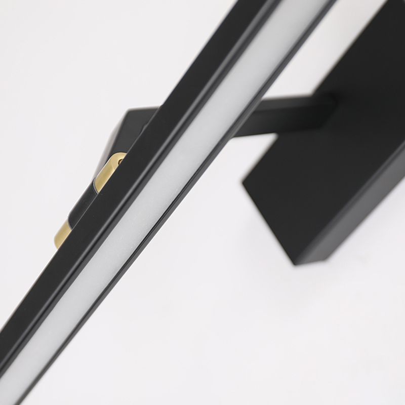 Lampade per vanità a parete a LED illuminazione anteriore a specchio contemporaneo con ombra acrilica