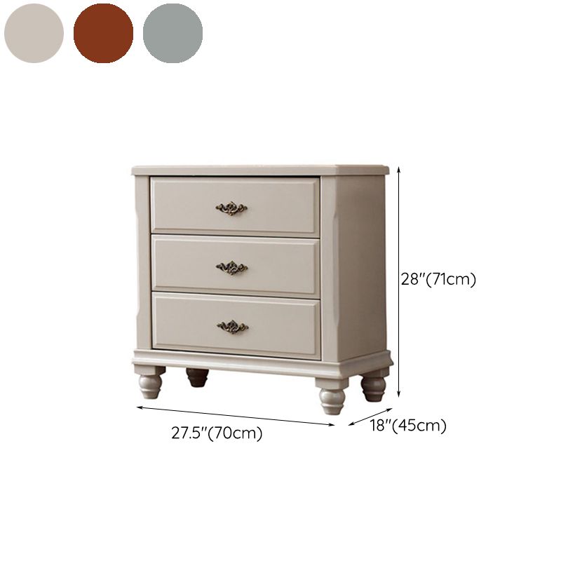 Vertical Rubber Wood Bedroom Storage Chest Traditional Chest with Drawers