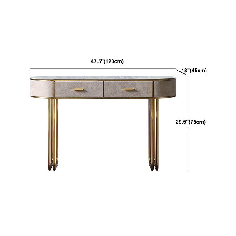 Wooden and Slate Makeup Vanity Desk Table Glam Makeup Vanity Desk
