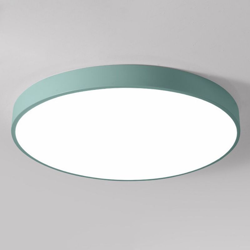 Minimalistische Macaron inbouw LED-lamp rond plafondarmatuur met acrylkap