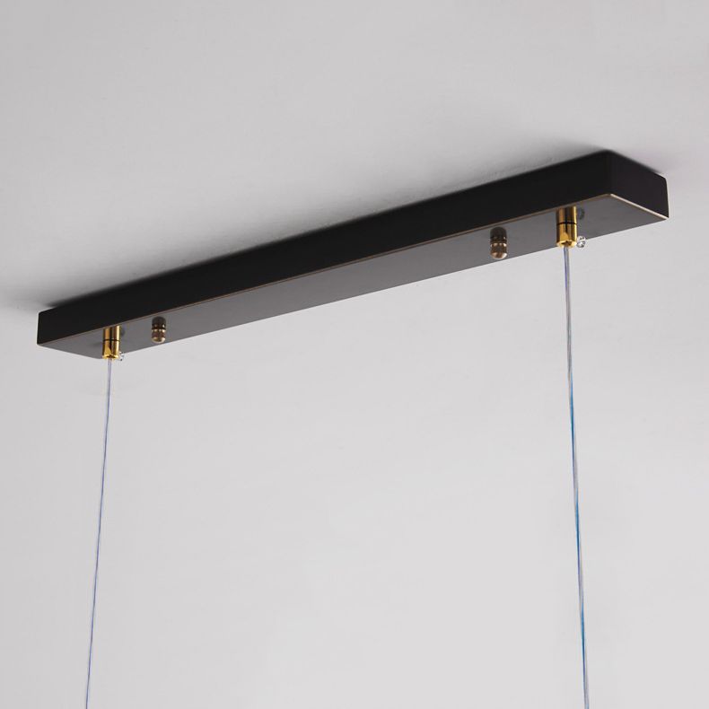 Multiple-Light Geometric Island Lighting Modern Metal Island Pendant Lights