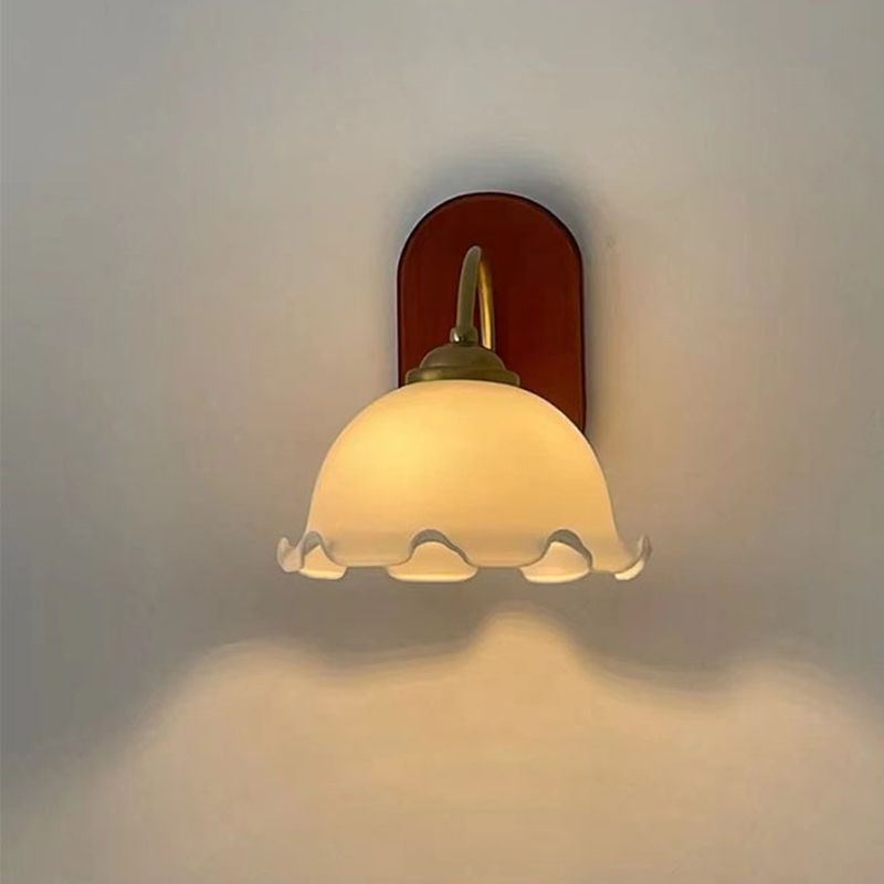 Minimalist Glass Shade Wall Light Fixture Modern Wall Light Sconce for Bedroom