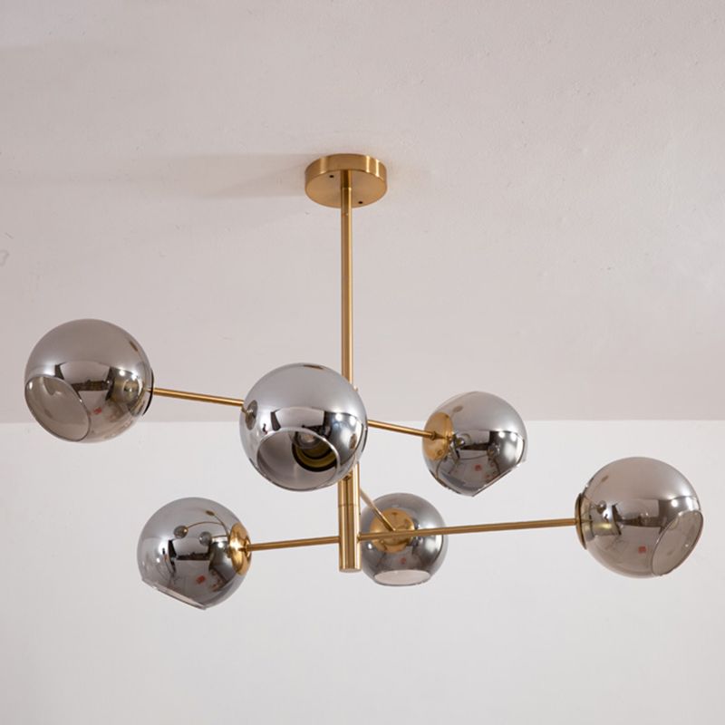 Modern Globe Chandelier Lights Glass Chandelier Pendant Light for Living Room