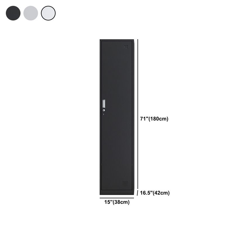 Contemporary Metal Wardrobe Cabinet Hinged Wardrobe Armoire for Home