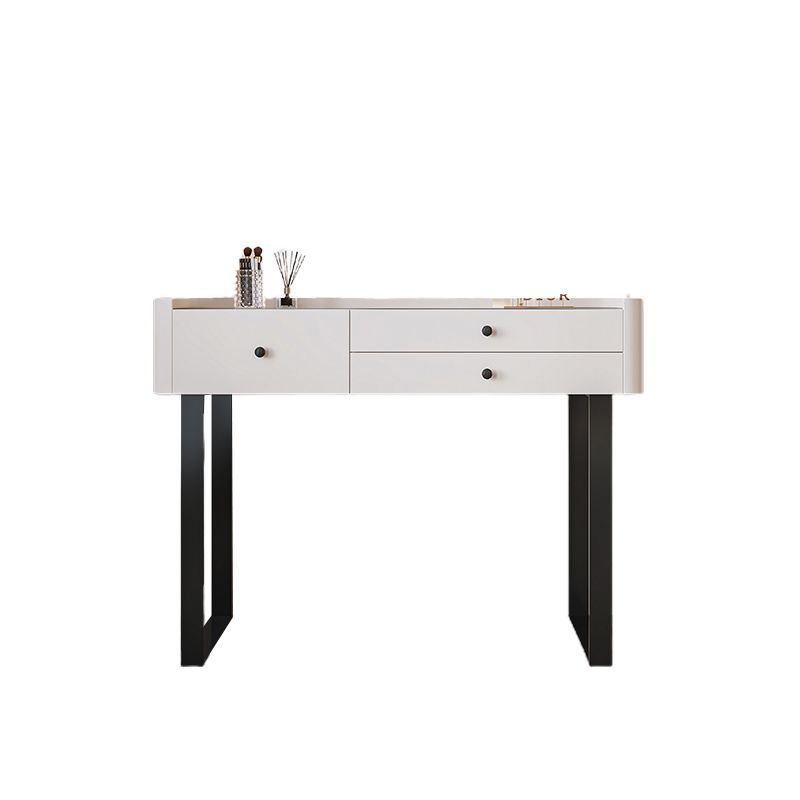 Contemporary Bedroom Makeup Vanity Desk Table Stone Vanity Dressing Table with Drawer