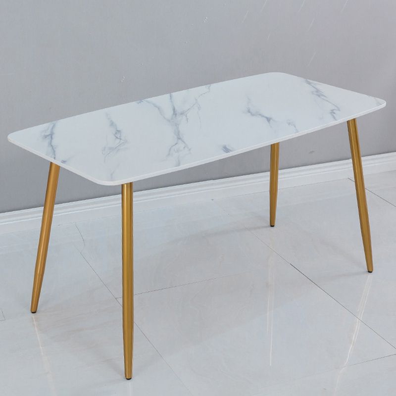 1/5 Pieces Nordic Dining Set Rectangle Stone Dining Table for Dining Room