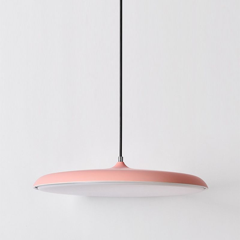 Metal Round Shape Hanging Light Nordic Macarons 1 Light Hanging Mounted Lights