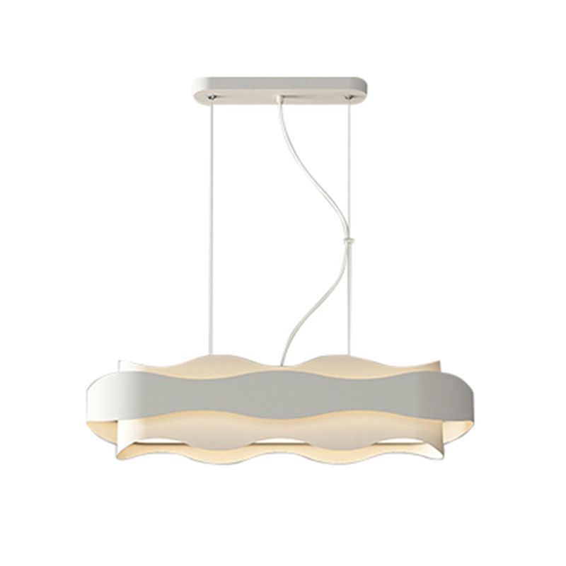 Modern Metal Pendant Light Geometric Shape Island Light with Acrylic Shade for Living Room