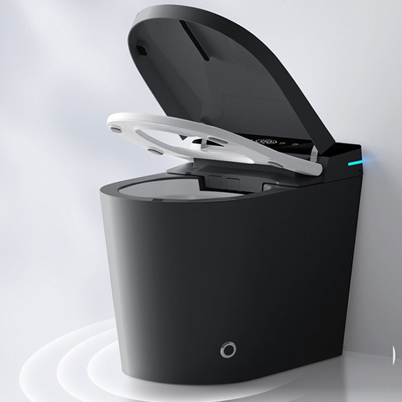 Modern Floor Mount Flush Toilet Siphon Jet Urine Toilet with Slow Close Seat for Washroom