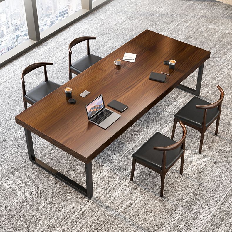Pine Solid Wood Dining Table Rectangle Dining Table for Kitchen