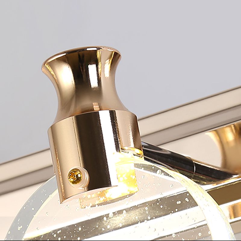 Modern Style Mirror Light Multi-head LED Vanity Light with Crystal for Toilet