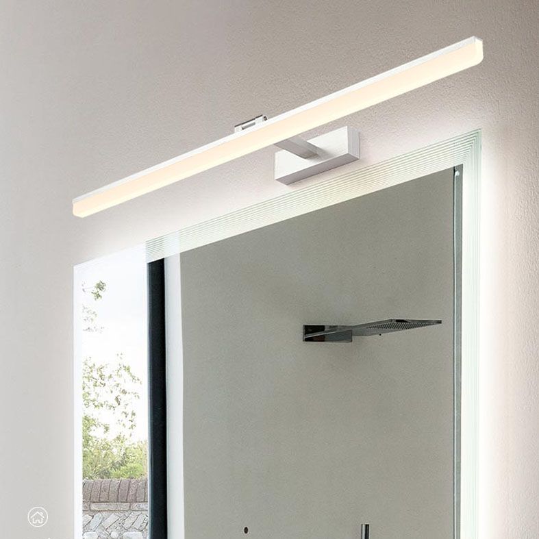 Mount mural linéaire moderne luminaire luminaire en aluminium à 1 lumière pour salle de bain