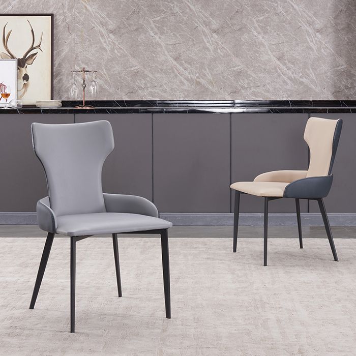 Chaise latérale de style contemporain de style contemporain en métal de 21 '' chaise large