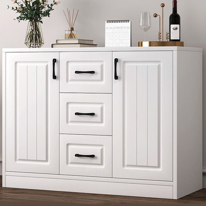 Modern Style Combo Dresser Bedroom Wooden Storage Chest Dresser with Drawers and Doors