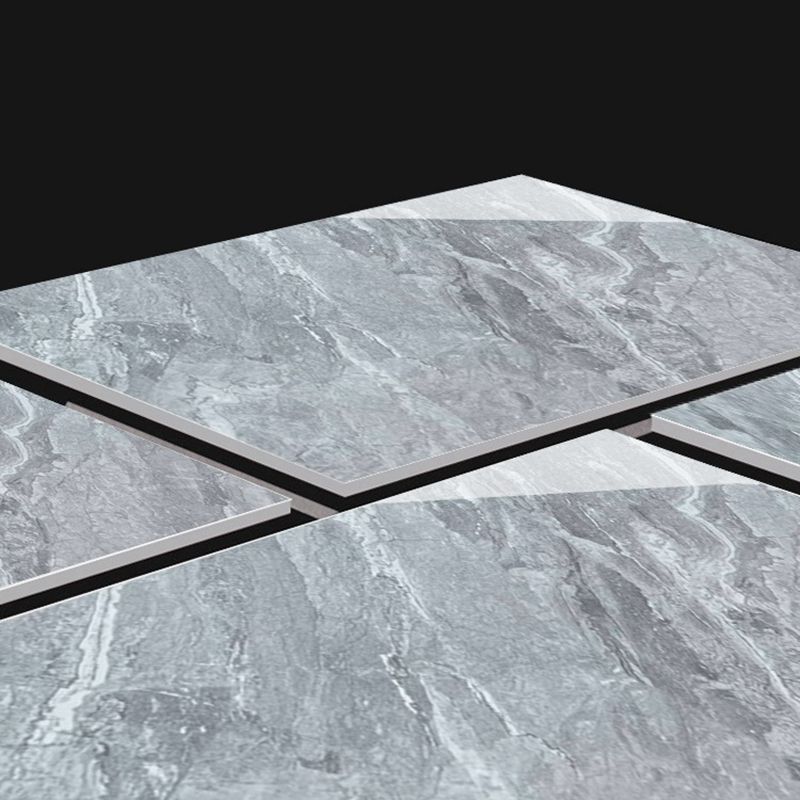 Marble Appearance Singular Tile Mirrored Rectangular Wall Tile