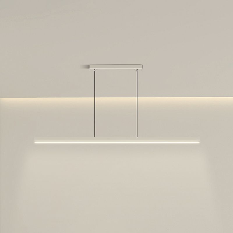 Colgante de isla LED de metal nórdico de la isla de 47.5 "de ancho de ancho de ancho para sala de estar para sala de estar