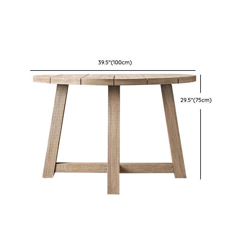 Boho Style 1/3/9 Pcs Patio Dining Table Set Wood Dining Table Set