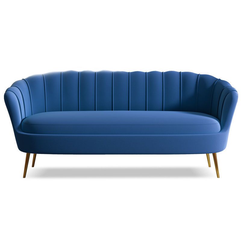 Classic Glam Sewn Pillow Back Sofa with Hair Pin Legs for Apartment