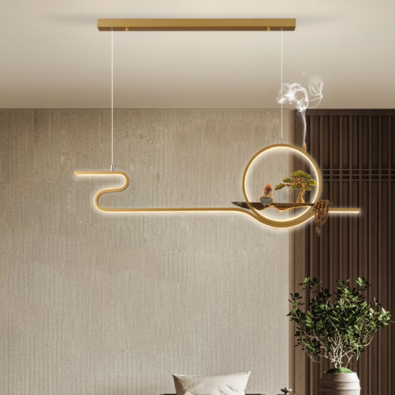 Iluminación moderna de la isla de la isla de la isla accesorios de iluminación colgante