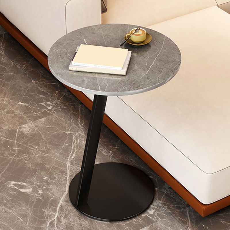 Modernistic Living Room Double Tier Geometric with Storage Pedestal Side Table