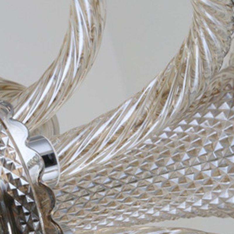 Rustic Style Chandelier Light Fixture Crystal Candlestick Hanging Chandelier