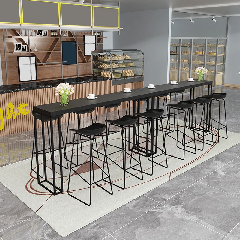 Industrial Bar Stool and Table Set Black 1/2/5 Pieces Pub Dining Set